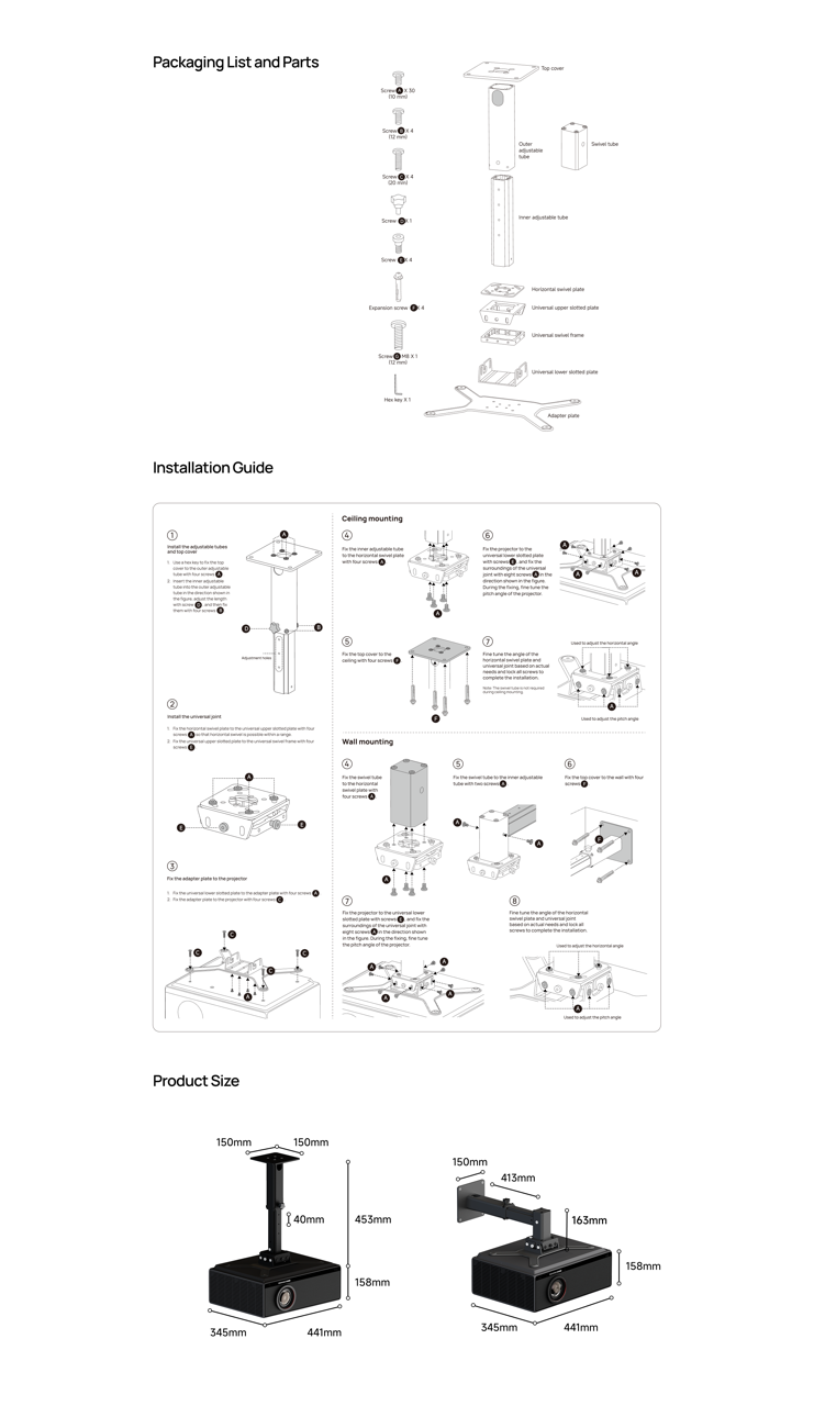Gro_(Montageanleitung_XGIMI_Celing_Mount_Ultra)